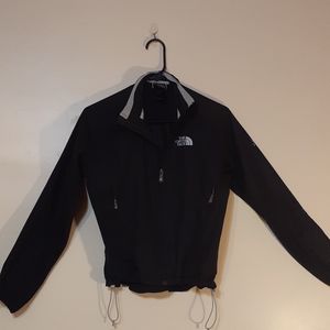 The North Face black windbreaker xs